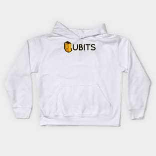 Qubits (pixels + yellow) Kids Hoodie